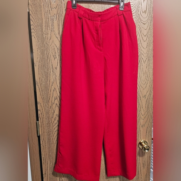 Elegant Red Women's Pants - Picture 1 of 5